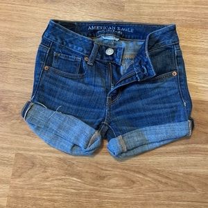 American Eagle Dark Wash Denim Shorts